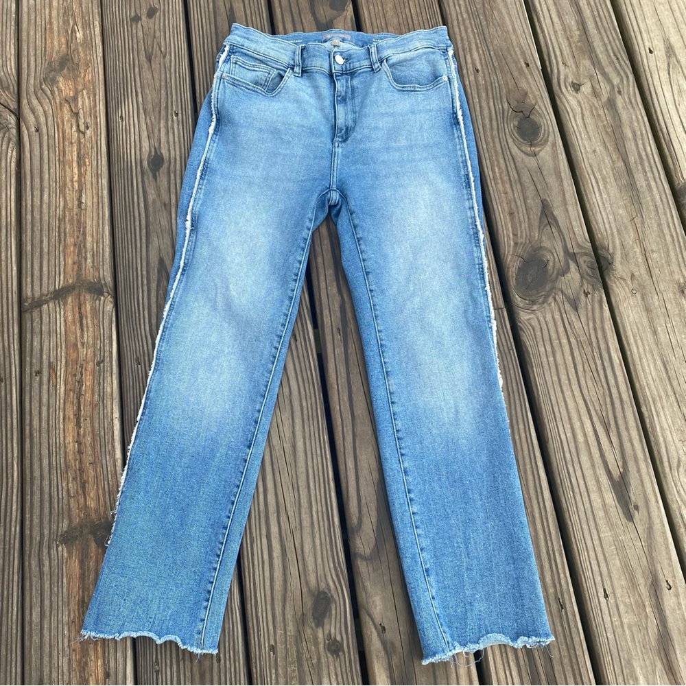 DL1961 Mara Straight Mid Rise Intrasculpt Ankle Jeans